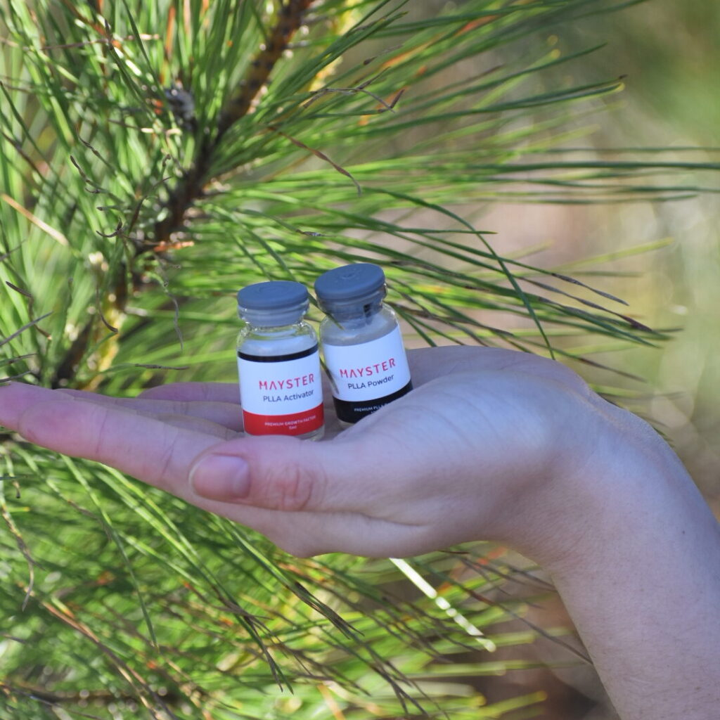 Professional-grade Mayster PLLA vials for advanced skin rejuvenation, collagen induction therapy, and anti-aging support. Korean skincare formulation trusted by Eternal Glo Co, featured in our curated aesthetic partner lineup for DIY microneedling and regenerative treatments.
